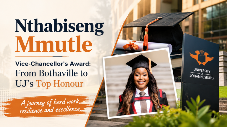 Nthabiseng Mmutle Vice-Chancellor’s Award: From Bothaville to UJ’s Top Honour
