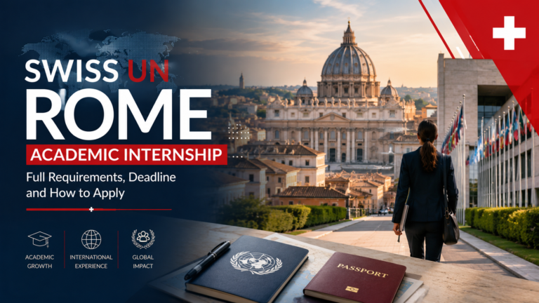 Swiss UN Rome Academic Internship: Full Requirements, Deadline and How to Apply