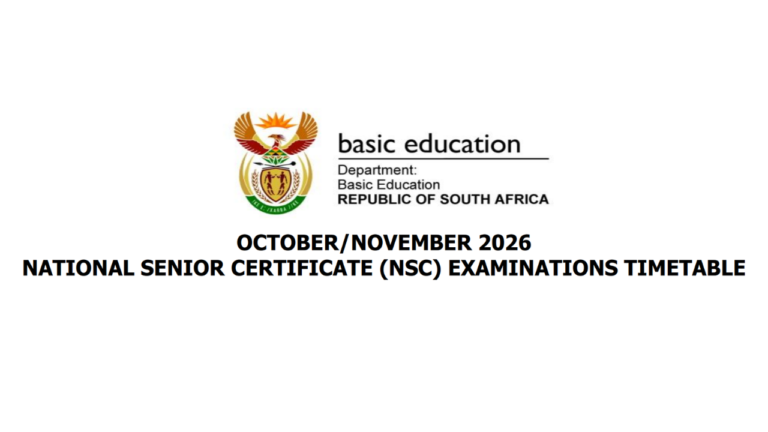 The NSC Final Exam Timetable 2026 PDF Download: A Matriculant’s Map Through October and November